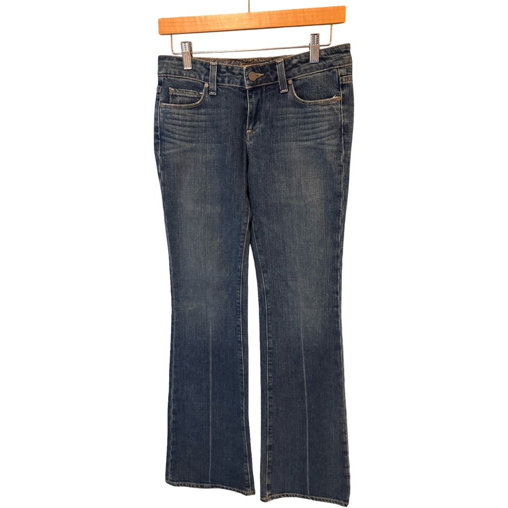 PAIGE Laurel Canyon Dark Blue Boot Cut Jeans